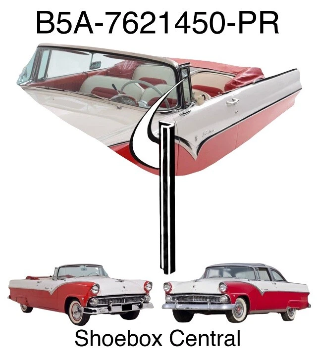 Ford Crown Vic 1955 1956 y convertible borde trasero ventilación vertical sellos de goma Foto 1 de 1