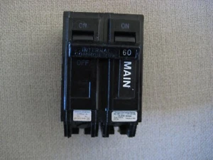 GE General Electric Interruttore Principale THQAL2160 60 Ampere 2 Poli 120/240VAC USATO - Foto 1 di 12
