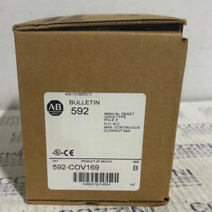 ALLEN-BRADLEY THERMISCHES ÜBERLASTRELAIS 592-COV169 68AMP 3POLIG NEU IN VERPACKUNG - Bild 1 von 2
