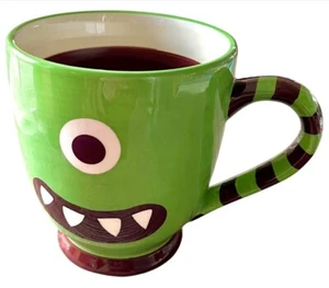 ¡LEER! ~ STARBUCKS GREEN CYCLOPS ~ Taza de café de un ojo 21 oz ~ 2006 Halloween Monster - Imagen 1 de 8