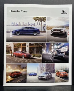 2018 Honda Cars Sales Brochure - Accord-Civic Sedan, Coupe, Type R-Insight-Fit - Picture 1 of 6
