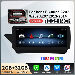 Für Mercedes Benz E-Klasse W207 C207 A207 NTG4.5 GPS 10.25" Autoradio CarPlay BT - Bild 1 von 24