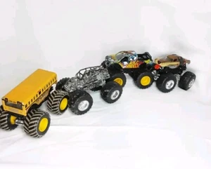 Hot Wheels Monster Jam 1:64 Higher Education, Monster Mutt, Firestorm Trucks Lot - Picture 1 of 4