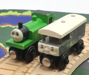 Thomas & Friends OLIVER & TOAD Wooden Railway Track Trains Vintage 2000 2001 - Picture 1 of 7