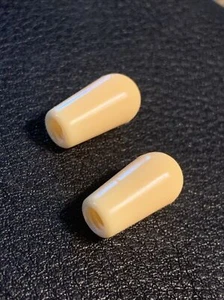 Gibson USA Seller (2x) Cream 8/32 Switch Knob Tip For USA Gibson Les Paul SG Dot - Picture 1 of 2