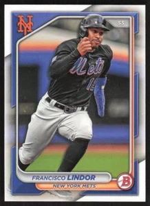 Bowman #38 Francisco Lindor New York Mets 2024 - Imagen 1 de 2