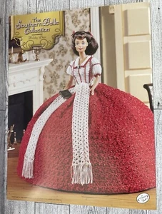 Crochet Fashion Doll Southern Bell 1861 Holiday Pattern Annie’s Mattel n1074 - Picture 1 of 4