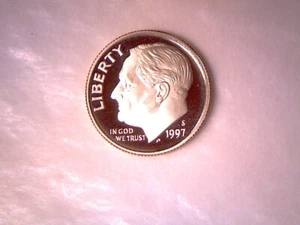 1997 S 10C Proof Roosevelt Dime - **FREE SHIPPING** IN STOCK!!!!!!!!!! - Picture 1 of 2