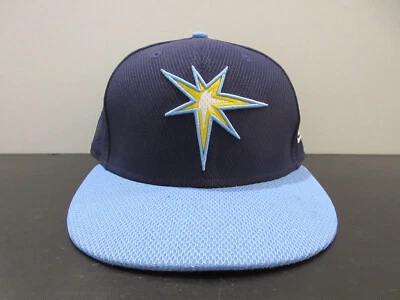 Tampa Bay Rays Hat Cap Fitted Mens 7 1/4 Blue American League Baseball Alternate - Image 1 of 4