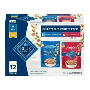 Wet Dog Food, Tasty Chicken & Hearty Beef, Cuts in Gravy, 3-oz. - Picture 1 of 3