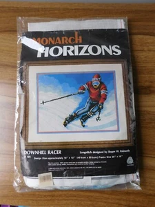Monarch Horizons 1984 Downhill Racer Cross Stitch Kit - Picture 1 of 9