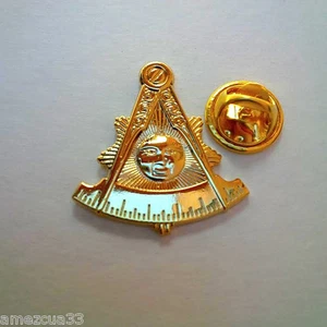 Goldene große Anstecknadel Freimaurer Past Master - Bild 1 von 1