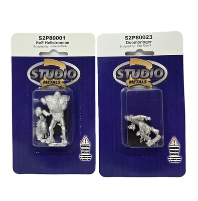 Savage Worlds Metal RGP Figure Doombringer & HoE Helstrom Deadlands/Weird West - Immagine 1 di 4