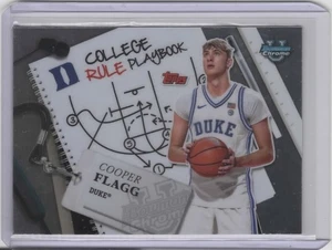 2024-25 Bowman Chrome University College Rule Playbook #CRP5 Cooper Flagg - Picture 1 of 2
