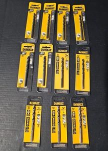 Lot of 11 DeWalt Black & Gold 1/4 in. & 17/64 in. Black Oxide Steel Drill Bits - Picture 1 of 8