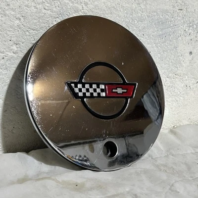 1988-1989 Chevy Corvette ZR-1 Chrome Rim Wheel Center Hub Cap 10055340 - Image 1 of 4