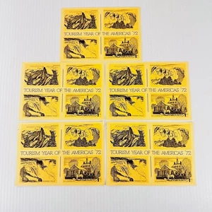 Tourism Year Of The Americas '72 US Landmarks Vintage Postcard 6 Cent Set Of 5 - Picture 1 of 24