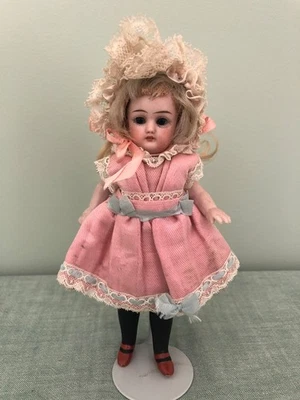 Antique Simon Halbig 890/2 All Bisque Mignonette Doll 5.5" All Original - Image 1 of 4