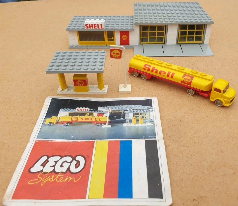 LEGO, Nr. 325 Shelltankstelle, selten mit Originalanleitung, von 1969 - Bild 1 von 4