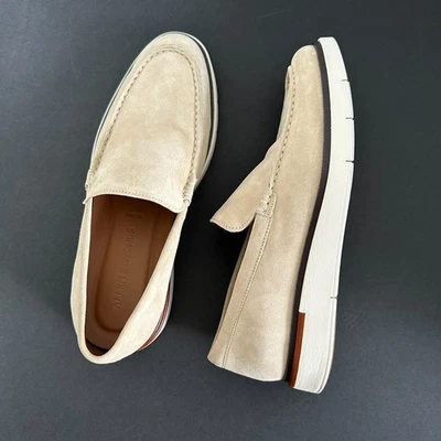 Allen Edmonds Carson Hybrid Loafers 8.5 Men Beige Suede Casual Dress Comfort - Image 1 of 4