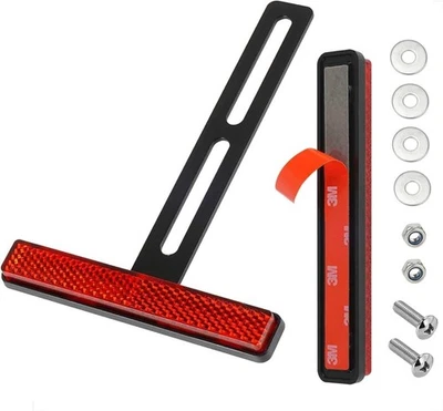 Evermotor Universal Motorrad Reflektor Hinten Rückstrahler E4 E-Geprüft Schmal R - Bild 1 von 4