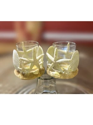 Juego de 2 candelabros votivos Yankee Candle Seashell Starfish Beach Foto 1 de 4