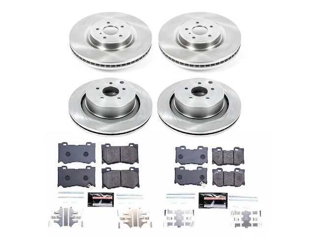 Front and Rear Brake Pad and Rotor Kit For 2011-2013 Infiniti M56 2012 CJ226JJ - Image 1 of 1