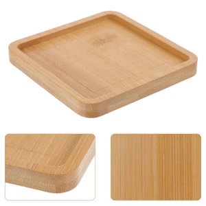  6 Pcs Mosaic Coaster Embryo Blank Base for Bamboo Drink Coasters - Picture 1 of 17