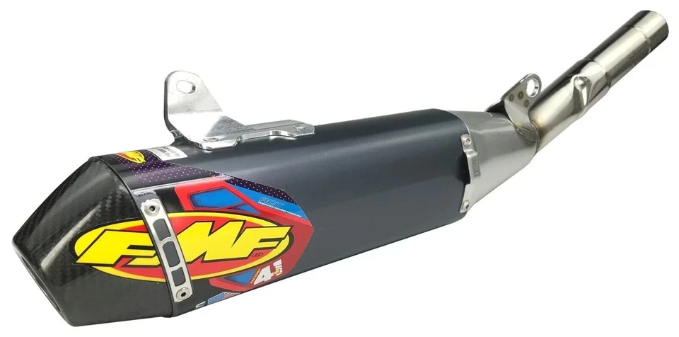 FMF Factory 4.1 Slip-On Exhaust Pipe 044453 Anodized 19-26 Yamaha YZ250FX/YZ250F - Image 1 of 2