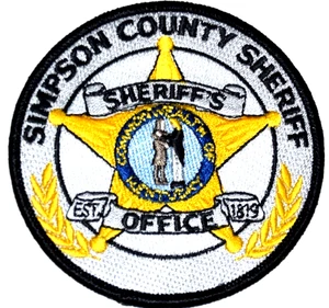 SIMPSON COUNTY – SHERIFF - KENTUCKY KY Sheriff Police Patch HANDSHAKE  - Picture 1 of 1