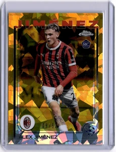 Alex Jimenez 2024-25 Topps Chrome UCC Sapphire Gold #73 AC Milan #09/50 - Picture 1 of 2