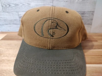 Vintage Ducks Unlimited Hat Cap Snapback Embroidered Duck Brown And Green - Image 1 of 4