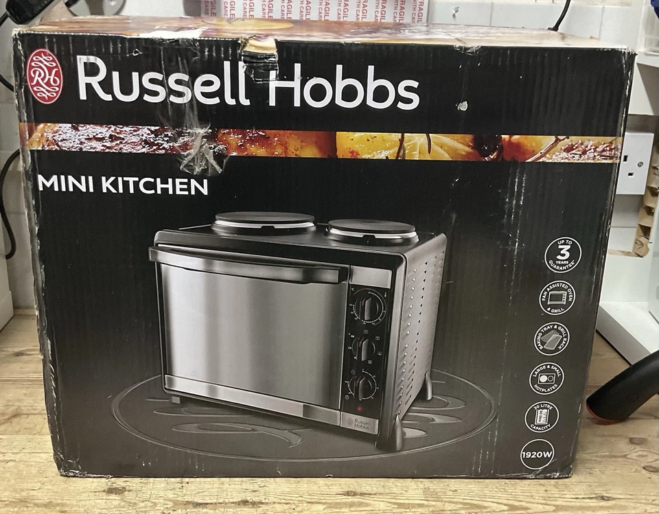 Russell Hobbs Mini Oven & Hob 30L Oven, Bake, Grill, Roast, Boil & Fry - 22780 - Image 1 of 1
