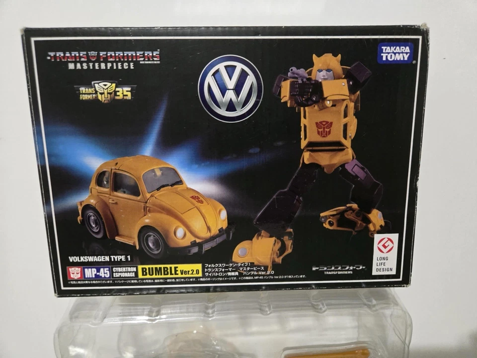 Transformers Masterpiece Figure Bumblebee VW Beetle Hasbro Takara - Image 1 of 4