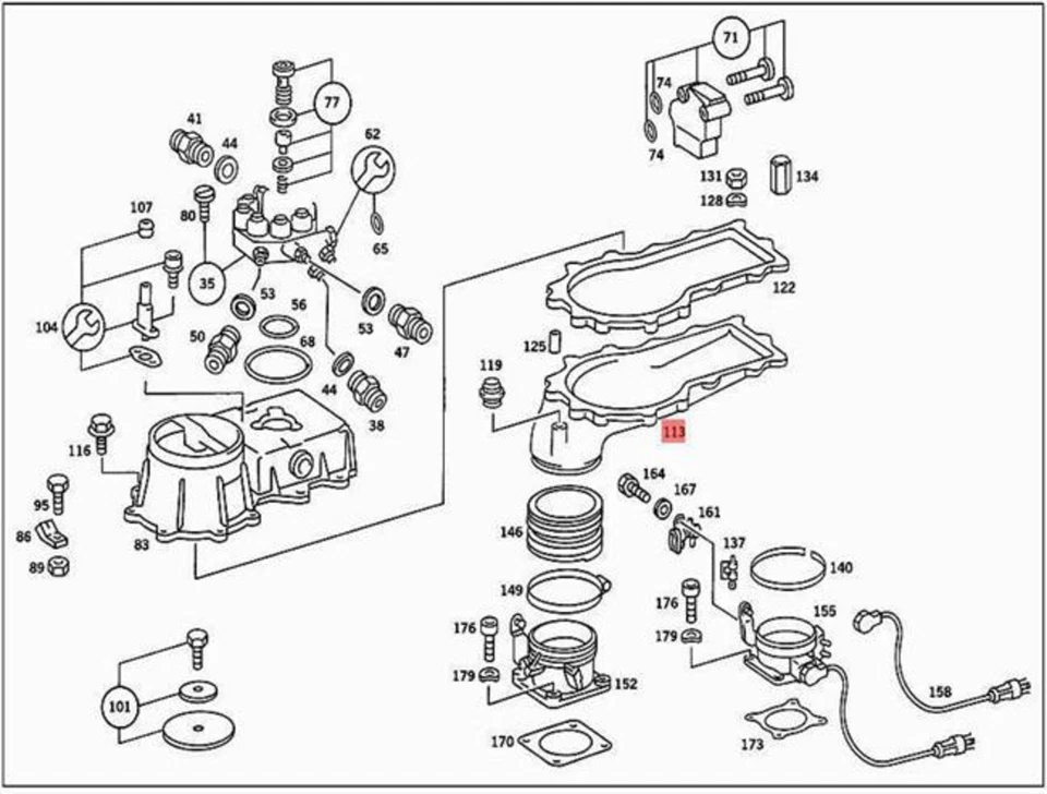 Carcasa original MERCEDES 1161400618 Foto 1 de 1