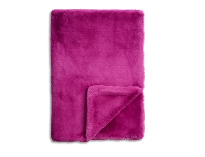 Aqua Double Sided Rex Rabbit Faux Fur Throw - Exclusive  NWT - Image 1 of 4