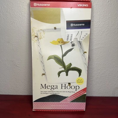 Husqvarna Viking Mega Aro Bordado 412 6255-02 Diseñador I/II 360x150mm con CD Foto 1 de 4