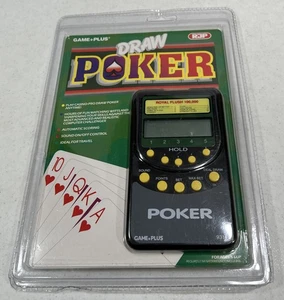 Vintage RJP Game+Plus Draw Poker Hand Held Electronic Casino Game New & Sealed! - Picture 1 of 4