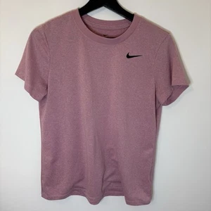 The Nike Tee Dri-Fit Women's Pink Crew Neck  Short-Sleeve T-shirt Size L - Picture 1 of 12