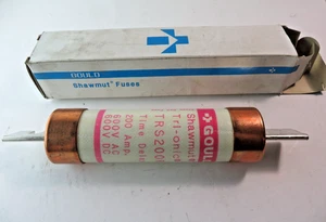Gould Shawmut Fusibile 200 Amp 600V, TRS200R Classe di Ritardo di Tempo RK5 NOS - Foto 1 di 3