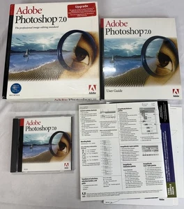 Adobe Photoshop 7.0 Full Version for Macintosh Original Big Box, Disc, Book - Picture 1 of 17