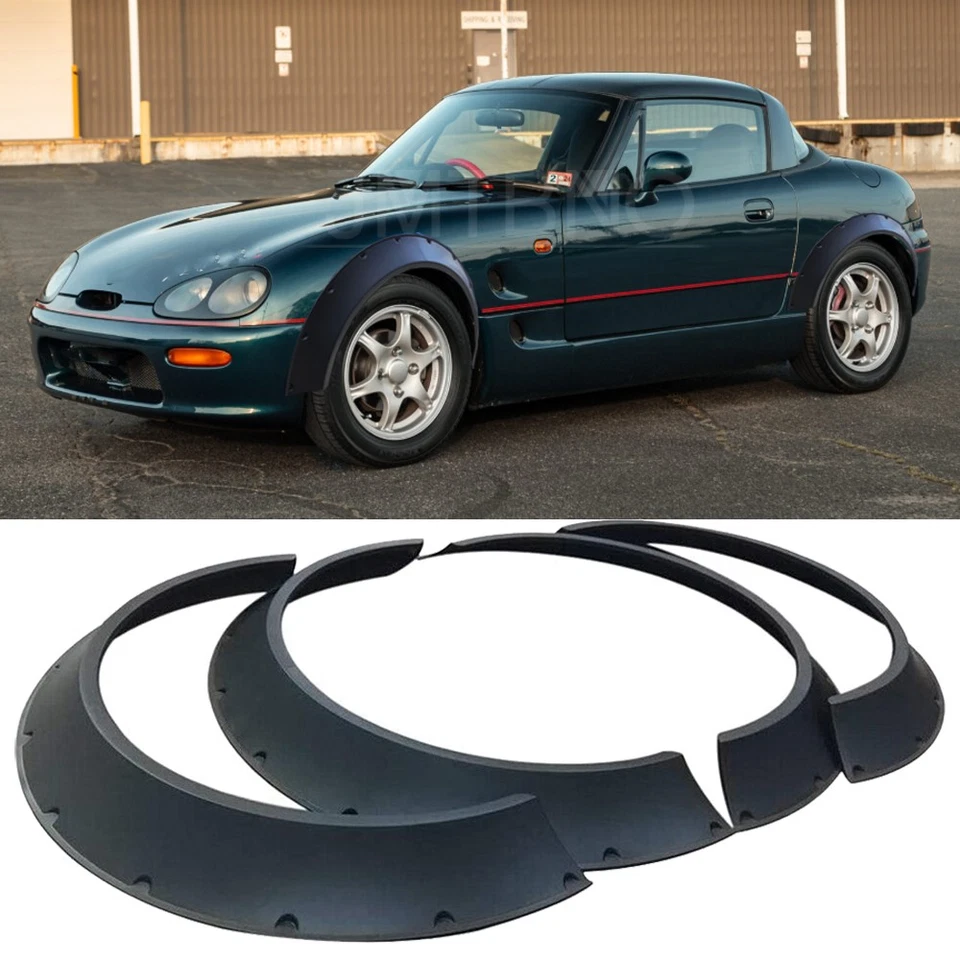 Kit de 4 piezas de arcos de rueda de carrocería extra ancha para Suzuki Cappuccino JDM Foto 1 de 4