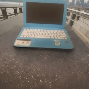 HP Stream 14-cb011wm 14 inch (32GB, Intel Celeron N3060, 4GB) Laptop - Blue -... - Picture 1 of 4