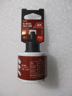 SIERRA DE CALAR BIMETÁLICA 2-1/4" DIÁMETRO ACE #24320 SIERRA DE CALAR BIMETÁLICA 2-1/4" NUEVA Foto 1 de 4