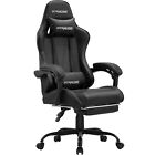 GTRACING GTWD-200 Gaming Chair with Footrest, Adjustable Height, and Reclining