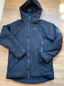 Patagonia Micro Puff Storm Jacket Mens Medium Black Hood Waterproof H2no- READ - Picture 1 of 7