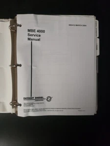 Detroit Diesel EPA-04 MBE4000 Service Manual Mercedes Benz Power - Picture 1 of 17