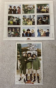1998 MONGOLIA THREE STOOGES STAMPS - Picture 1 of 3