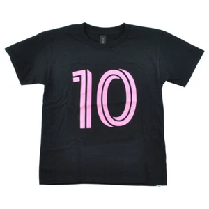 MLS Inter Miami Lionel Messi #10 Negra Juventud Niños Fútbol Fútbol Camiseta - Imagen 1 de 2