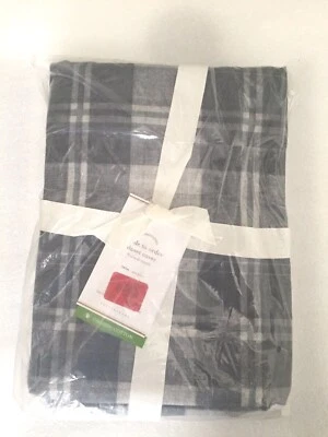 Funda nórdica Pottery Barn, nueva con etiquetas, Turner con estampado a cuadros, doble, gris múltiple Foto 1 de 3